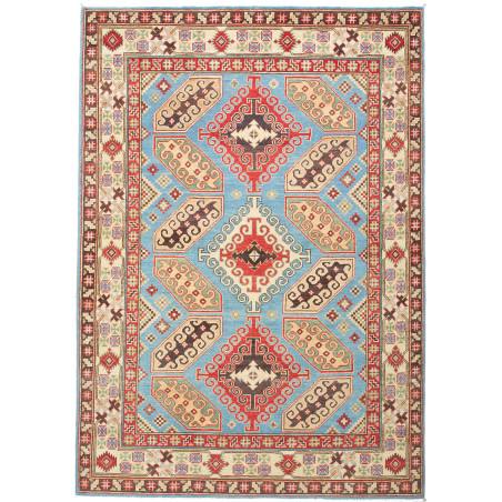 Rug Kazak Pakistan 150x212 Light Blue Red