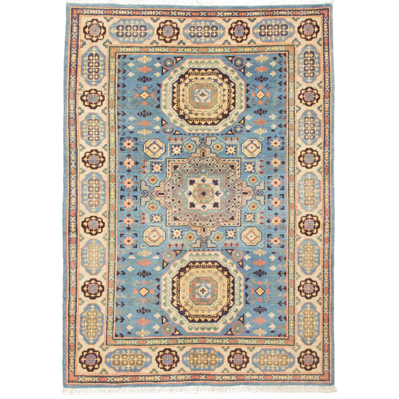 Kazak 123x173 Cm Kazak Afghanistan Hand-carded Wool Cotton