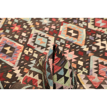 Hand Made Rug Kilim Afghanistan 204x295 Dark Br