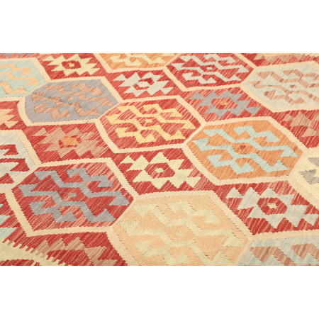 Hand Made Rug Kilim Afghanistan 254x340 Red Mul