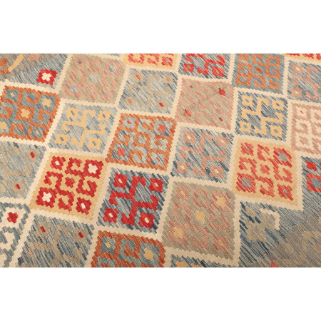 Tappeto Originale Kilim Afghanistan 200x286 Gri