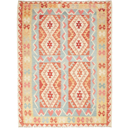 Hand Made Rug Kilim Afghanistan 181x238 Red Lig