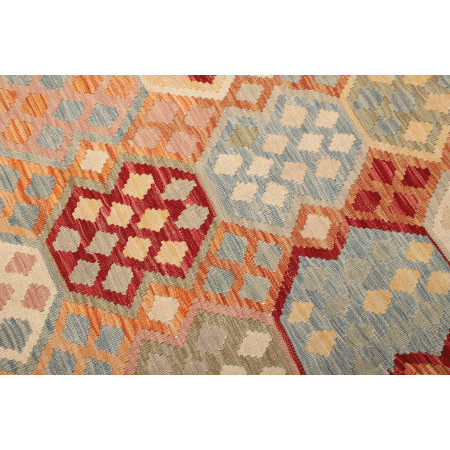 Hand Made Rug Kilim Afghanistan 188x230 Orange