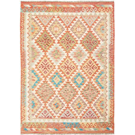 Hand Made Rug Kilim Afghanistan 127x183 Orange