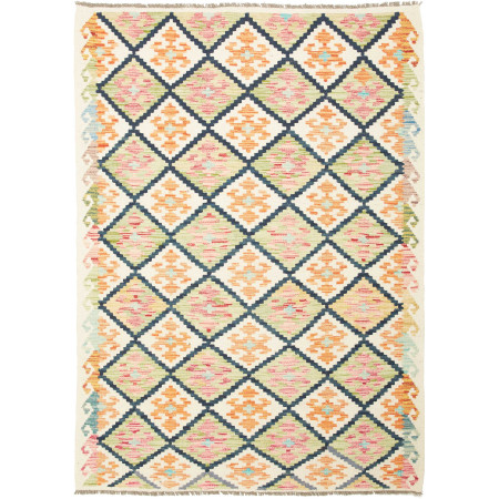 Hand Made Rug Kilim Afghanistan 128x180 Ivory M