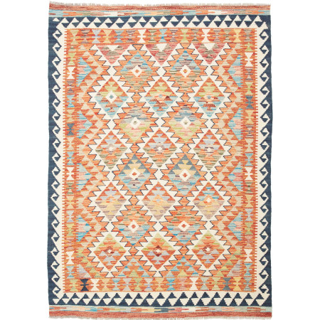 Hand Made Rug Kilim Afghanistan 126x180 Orange