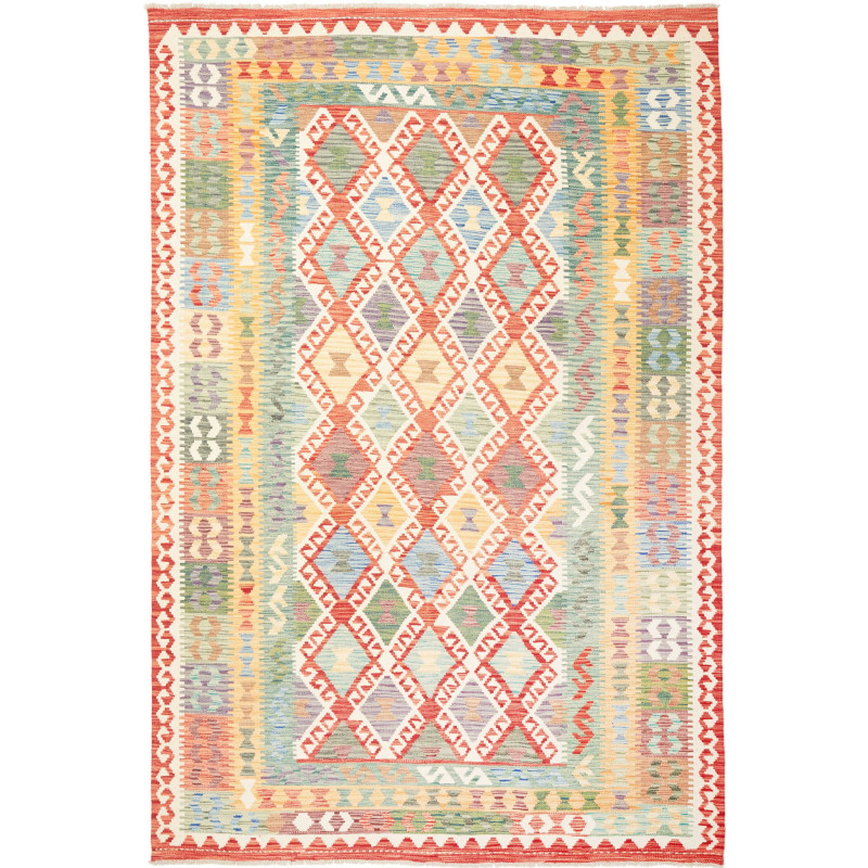 Kilim 199x298 Cm Kilim, Afghanistan, Hand-carded Wool (warp: