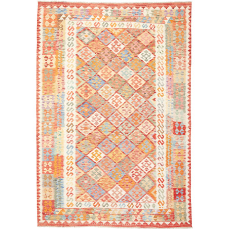 Kilim 205x297 Cm Kilim, Afghanistan, Hand-carded Wool (warp: