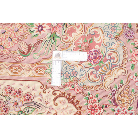 Hand Made Rug Ghom Silk Persia 132x201 Antique
