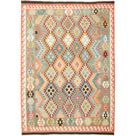 Kilim 202x286 Cm Kilim Afghanistan, Hand-carded Wool (cotton