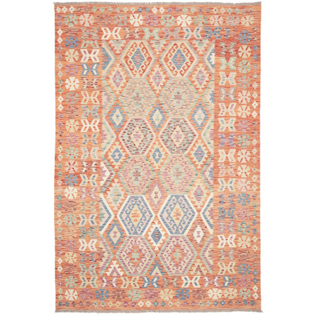 Hand Made Rug Kilim Afghanistan 202x302 Orange