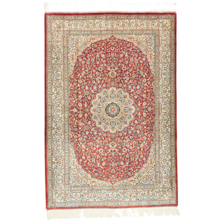 Tappeto Originale Ghom Seta Persia 103x144 Ross