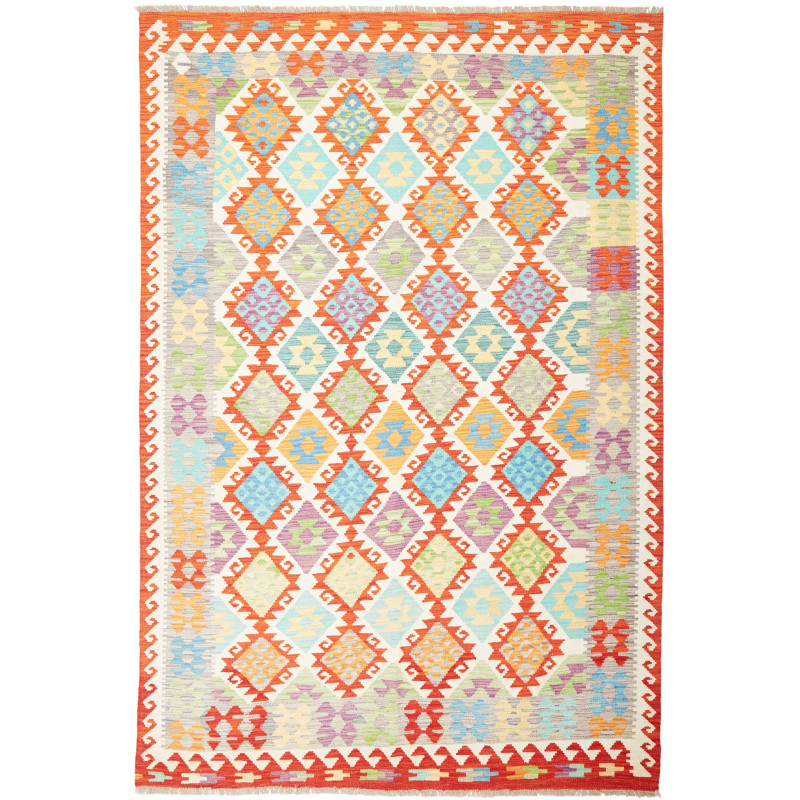 Kilim 203x298 Cm Kilim, Afghanistan, Hand-carded Wool (warp: