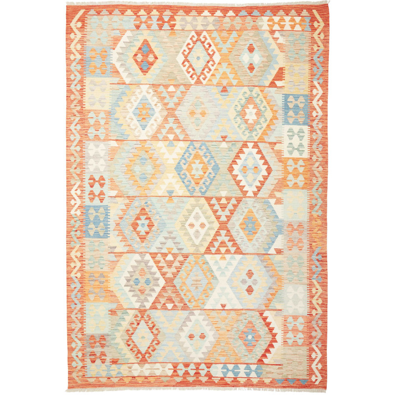Kilim 197x290 Cm Kilim Afghanistan Hand-carded Wool (warp: