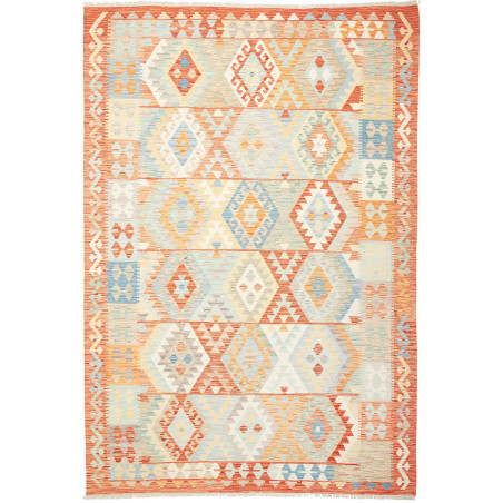 Kilim 197x290 Cm Kilim Afghanistan Hand-carded Wool (warp: