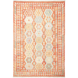 Kilim 201x293 Cm Kilim Afghanistan. Hand-carded Wool (warp: