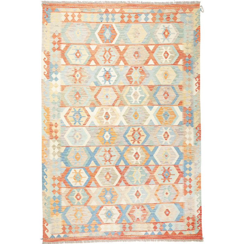 Kilim 197x293 Cm Kilim, Afghanistan, Hand-carded Wool (warp: