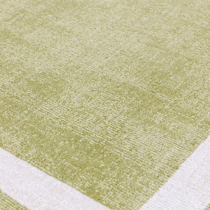 Rug ALBI geometric olive green beige 200x300 cm