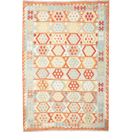 Kilim 197x291 Cm Kilim Afghanistan Hand-carded Wool (warp: