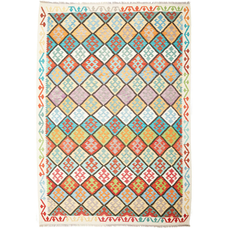 Kilim 207x298 Cm Kilim, Afghanistan, Hand-carded Wool (warp: