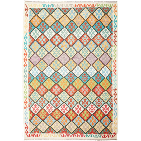 Kilim 207x298 Cm Kilim, Afghanistan, Hand-carded Wool (warp: