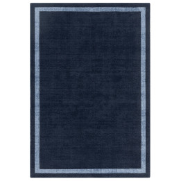 Rug ALBI geometric dark blue light blue runner 6