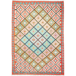 Kilim 208x293 Cm Kilim, Afghanistan, Hand-carded Wool (warp:
