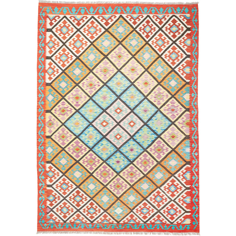 Kilim 208x293 Cm Kilim, Afghanistan, Hand-carded Wool (warp: