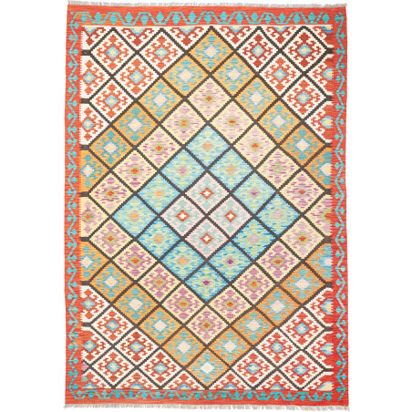 Kilim 208x293 Cm Kilim, Afghanistan, Hand-carded Wool (warp: