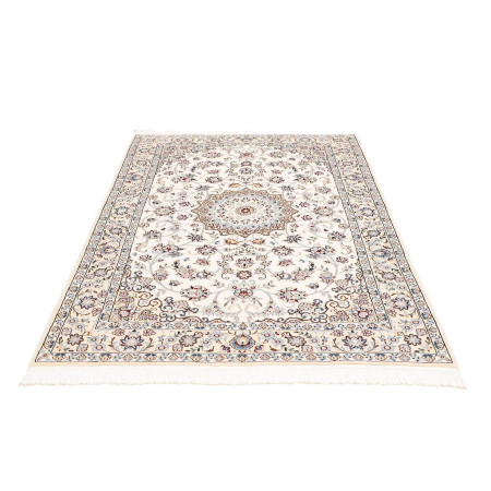 Hand Made Rug Nain 9la Persia 138x198 Ivory Blu