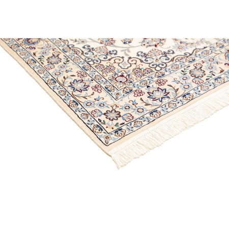 Hand Made Rug Nain 9la Persia 138x198 Ivory Blu