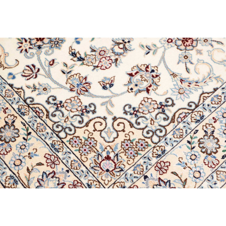 Hand Made Rug Nain 9la Persia 138x198 Ivory Blu