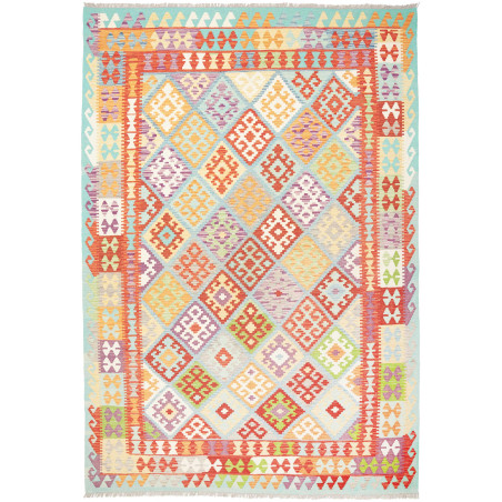 Kilim 205x297 Cm Kilim Afghanistan Hand-carded Wool (cotton)