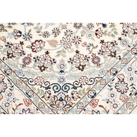 Hand Made Rug Nain 9la Persia 132x210 Beige Blu