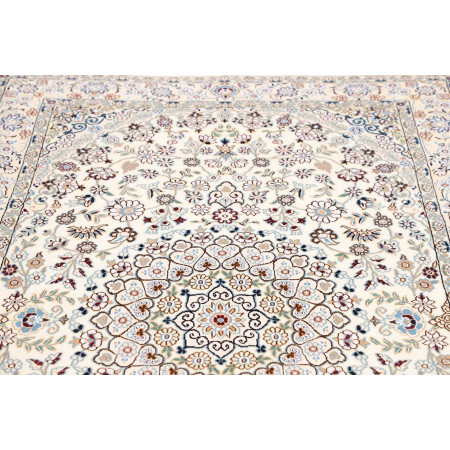 Hand Made Rug Nain 9la Persia 132x210 Beige Blu