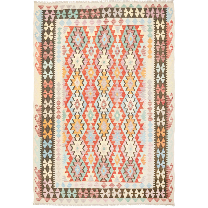 Kilim 203x293 Cm Kilim, Afghanistan, Hand-carded Wool (warp: