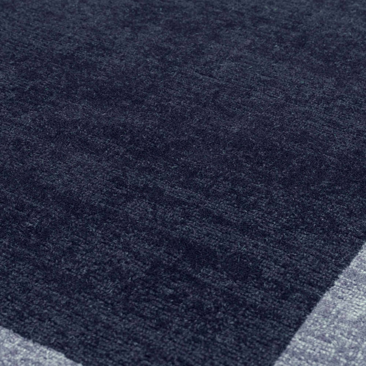 Rug ALBI geometric dark blue light blue runner 6