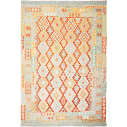 Kilim 206x290 Cm Kilim Afghanistan Hand-carded Wool Cotton