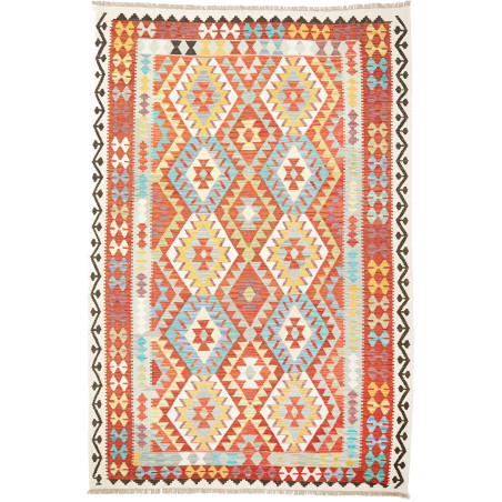 Kilim 203x300 Cm Afghan Kilim, Hand-carded Wool (cotton