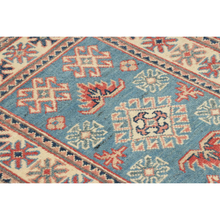 Hand Made Rug Kazak Afghanistan 62x85 Blue Beig