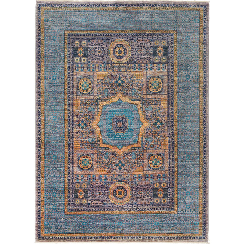Hand Made Rug Kairo Pakistan 149x203 Petrol Blu