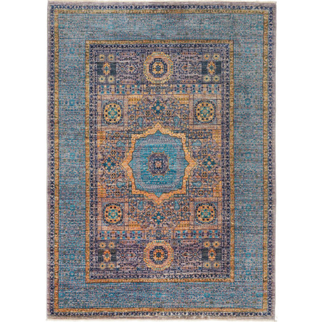 Hand Made Rug Kairo Pakistan 149x203 Petrol Blu