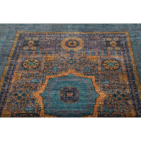 Hand Made Rug Kairo Pakistan 149x203 Petrol Blu