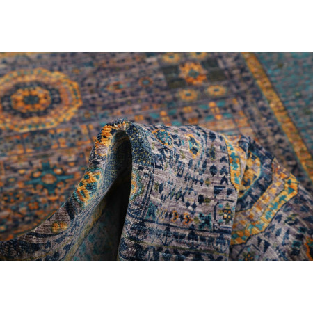 Hand Made Rug Kairo Pakistan 149x203 Petrol Blu