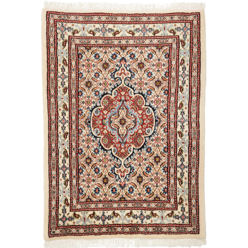 Moud 64x90 Cm Moud Persia Hand-carded Wool Cotton