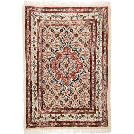 Moud 64x90 Cm Moud Persia Hand-carded Wool Cotton