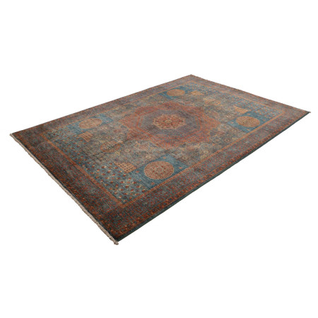 Hand Made Rug Kairo Pakistan 174x247 Blue Brick
