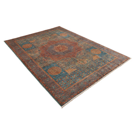 Hand Made Rug Kairo Pakistan 174x247 Blue Brick