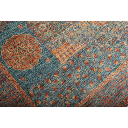 Hand Made Rug Kairo Pakistan 174x247 Blue Brick