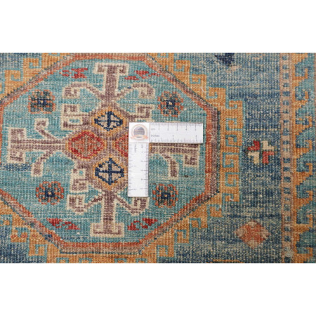 Hand Made Rug Kazak Fine Pakistan 77x312 Blue B
